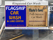 Tablet Screenshot of kingwoodcarwash.com